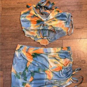 Colorful Tie-Dye Maxi Dress